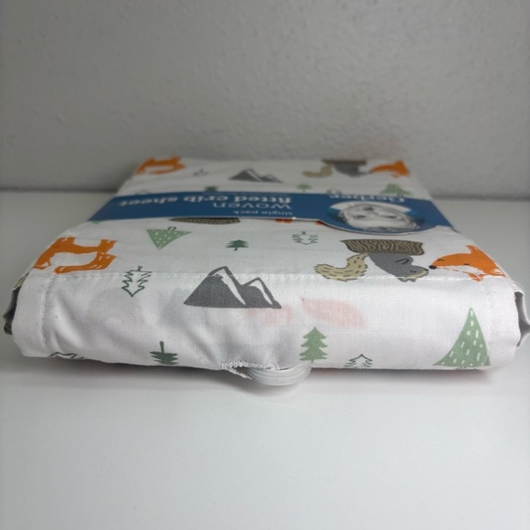 New Gerber Woodland Fitted Crib Sheets Fox Squirrel - Picture 4 of 6